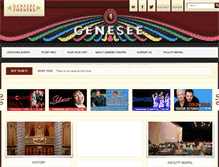 Tablet Screenshot of geneseetheatre.com
